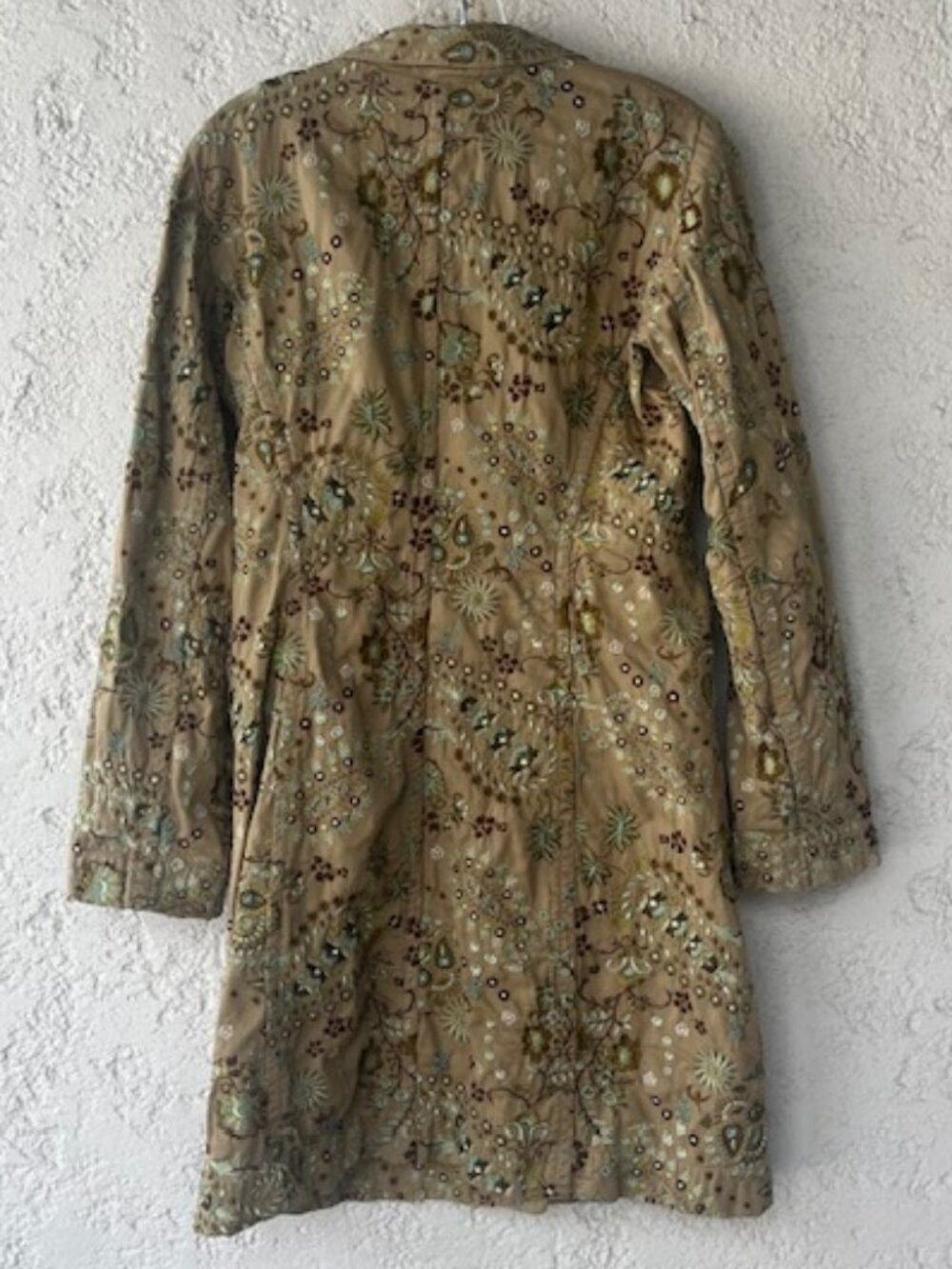Johnny Was Green Floral Embroidered Cotton Jacket - Picture 2 of 8